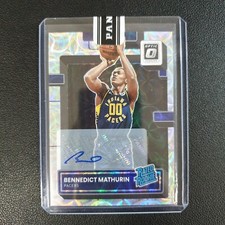 2022-23 Donruss Optic Bennedict Mathurin Premium Box Rookie Auto RC 03/10 6D