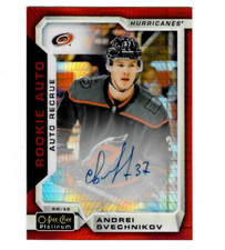 2018-19 OPC PLATINUM ANDREI SVECHNIKOV ROOKIE AUTO /50 RED PRISM #R-AS