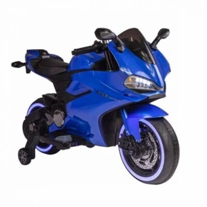 Little Riders Ducati Motorbike 12V Replica Electric-Powered Kids Ride On - Blue - Picture 1 of 7