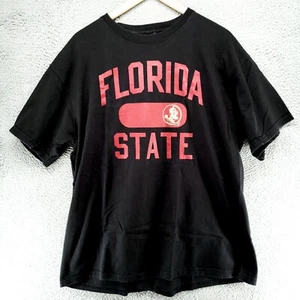 Florida State University Seminoles T Shirt Mens L Black Red Short Sleeve - Picture 1 of 16