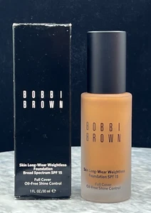 Bobbi Brown Skin Long-Wear Weightless Foundation SPF15 #Golden Almond 6.75 - NIB - Picture 1 of 6