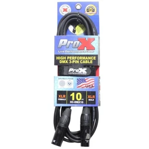 Pro X XLR Female to XLR Male 10FT High Performance Audio Cable - Picture 1 of 1