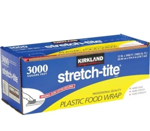 Kirkland Signature Stretch-Tite Premium Involucro alimentare in plastica 12" X 3000 piedi - Foto 1 di 1