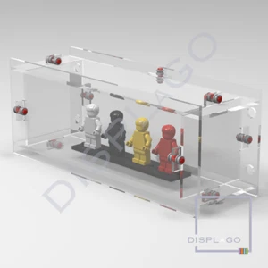 Estuche de exhibición montado en pared para hasta 6 minifiguras LEGO® - Imagen 1 de 1