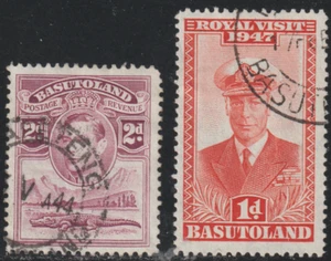 Basutoland 1938-1947 SC# 21, 35 - King George VI - Used - Picture 1 of 2