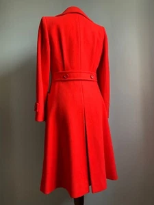 ABRIGO DE LANA ROJO M&S 10 chaqueta guisante puro 100% DE COLECCIÓN ST MICHAEL inteligente militar - Imagen 1 de 22