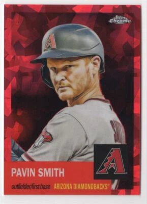 2022 TOPPS CHROME PLATINUM RED ATOMIC /100 Pavin Smith /100 Arizona Diamondbacks - Image 1 of 2