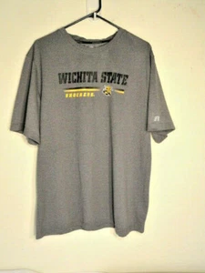 Sz XL 46-48 - Tee Shirt - Wichita State Shockers  - by Russell 100% Polyester - Picture 1 of 5