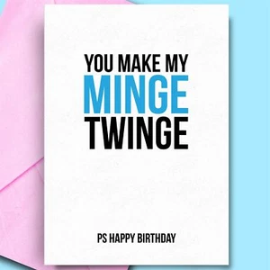 Tarjeta de cumpleaños para novio tarjeta grosera para humor adulto deseos de cumpleaños para amante - Imagen 1 de 3