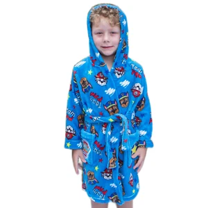 Paw Patrol dressing gown | Boys age 3-7 (kids bath robe to wear over PJs pyjamas - Picture 1 of 11