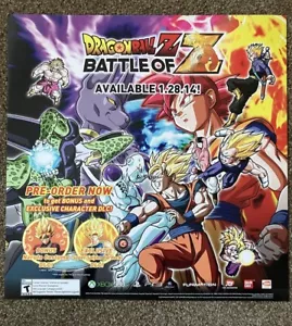 Dragon Ball Z Battle of Z Poster Store Advert Promotional Promo Display Sign Art - Picture 1 of 1