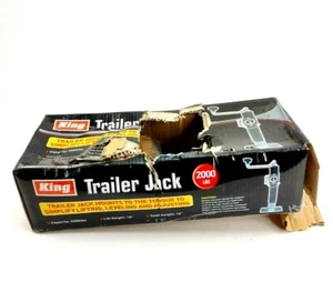 King Trailer Jack 2000 lbs Heavy Duty Lift 10" Height 16" In Open Damaged Box - Picture 1 of 11
