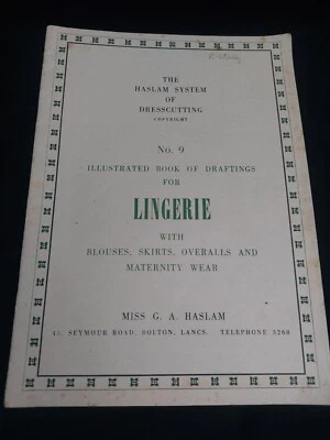 Haslam System Illustrated Book Of Draftings - No 9 Lingerie - Image 1 of 4
