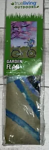 True Living Garden Bandiera 28""x40"" - Primavera/Fiori/Bicicletta - NUOVA - Foto 1 di 4