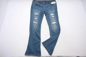 Hollister California Low Rise Boot Stretch Blue Jeans Womens Sz 21 L 35 x 34 - Picture 1 of 8