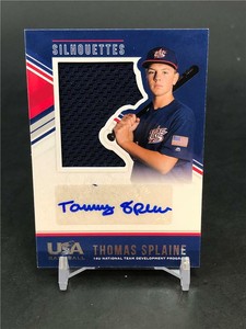 2018 PANINI STARS & STRIPES THOMAS SPLAINE JERSEY PATCH AUTO /199