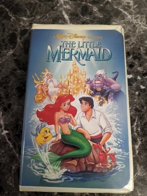 🔥 Disney The Little Mermaid 1990 VHS Video Tape Original Banned Cover W/Member - Image 1 of 4