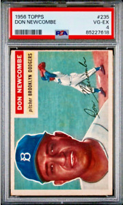 1956 Topps #235 Don Newcombe PSA 4 VG-EX Brooklyn Dodgers