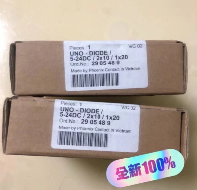 1pcs Modulo ridondante contatto Phoenix UNO-DIODO/5-24DC/2X10/1X20 2905489 - Immagine 1 di 2