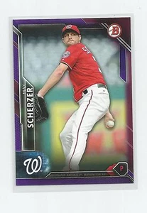 2016 Bowman MAX SCHERZER Purple 050/250 - Picture 1 of 1