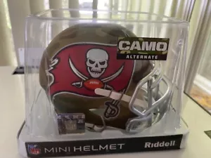 TAMPA BAY BUCCANEERS UNSIGNED RIDDELL CAMO SPEED ALTERNATE MINI HELMET ORIG BOX - Picture 1 of 1