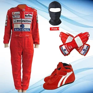 New Ayrton Senna Level 2 Racing Suit WITH Shoes /Gloves / Balaclava sublimation - Picture 1 of 6