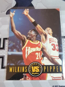 WILKINS vs. PIPPEN 1993 Skybox Showdown Insert #SS9. ATL / CHI - Picture 1 of 1