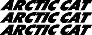 Arctic cat ATV snowmobile 3 decal vinyl sticker set - Picture 1 of 2