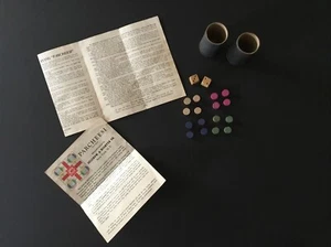 Jr Parcheesi Parts For Replacement Or Collecting Directions Dice Playing Disk - Picture 1 of 6