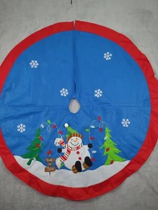 Winter Wonderland Schneemann Filz Weihnachtsbaum Rock 48 cm - Bild 1 von 5