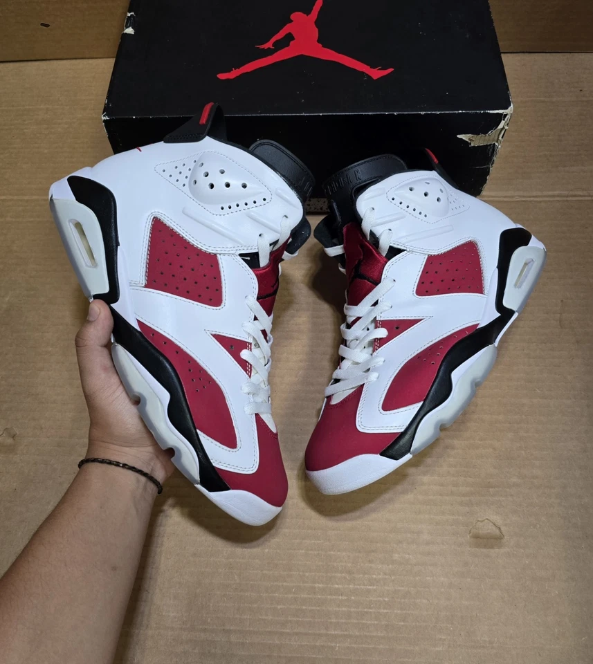 Size 10 - Jordan 6 Retro OG Mid Carmine 2021 - Image 1 of 4