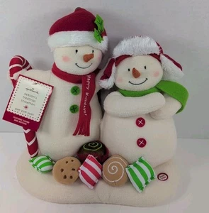2008 Hallmark Seasons Treatings Snowmen Jingle Pals Singing Dancing Working - Picture 1 of 10