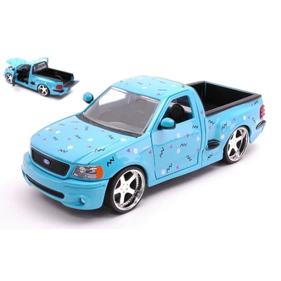 FORD F-150 SVT LIGHTNING 1999 "I LOVE THE 90s" GLOSSY BLUE 1:24 Jada Toys Movie  - Immagine 1 di 3