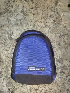 Nintendo Game Boy Advance SP Accessory Travel Carry Mini Case Backpack Bag Blue - Picture 1 of 2