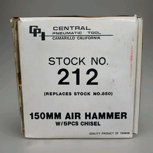 Pre-owned Central Pneumatic 150mm Air Hammer with Chisel Set 850 212 Preowned VG - Picture 1 of 10