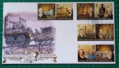 2009 Pioneers ofThe Industrial Revolution Buckingham Cover George Stephenson FDC - Image 1 of 2