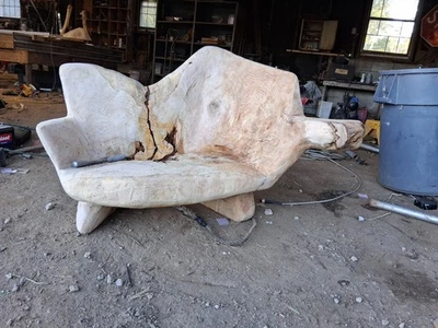 "Banco de raíz de teca vintage 54"" pulgadas súper único" Foto 1 de 3