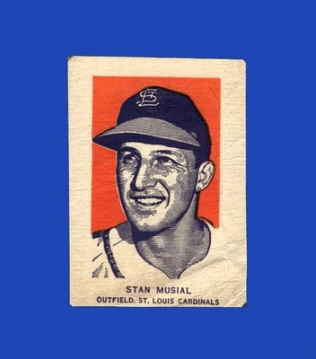 Wheaties Set-Break 1952 # 22 Stan Musial baja calidad (arruga) *GMCARDS* Foto 1 de 2