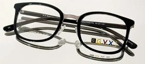 Originale G.V. Executive GVX562 Brille Schwarz/Gunmetal Neu Kunststoff 49-20-140 - Bild 1 von 13
