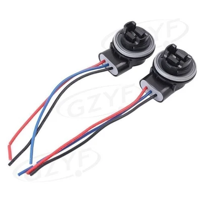 3156 3056 3456 4156 Car Bulb Socket Turn Signal Light Harness Wire Plug Adapter - Image 1 of 4