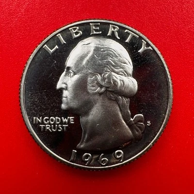 1969 S WASHINGTON QUARTER PROOF - Image 1 of 2