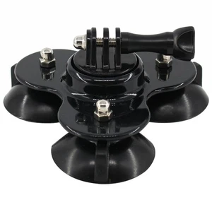 Triple Suction Cup Car Windshield Mount Holder Base for GoPro DJI Insta360 etc - Picture 1 of 6