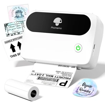 Phomemo M421 4x6 Shipping Label Printer, Wireless Thermal Printer with 1 4x6 - Image 1 of 4