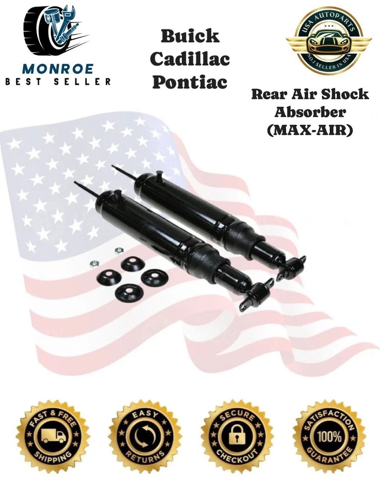 Amortiguador de aire trasero MONROE Premium para Buick Cadillac Pontiac 1995-2011 Foto 1 de 4