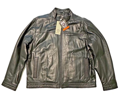 Man's new XXL New Zealand lambskin leather jacket - Image 1 of 4