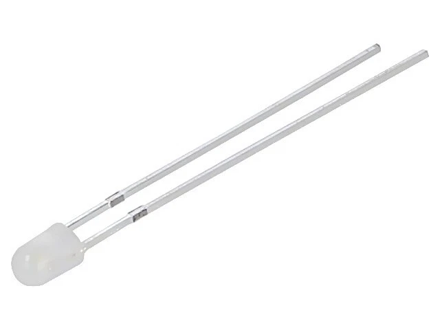 5X OSW4YK3C42A LED bianco 3mm 750-1120mcd 40° anteriore: bombato 2,9-3,4VDC... - Immagine 1 di 1
