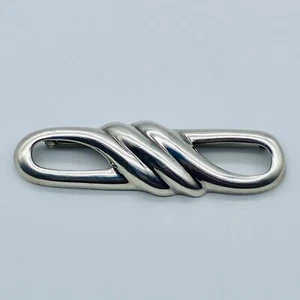 Designer Zina Of Beverly Hills Sterling Silver 925 Brooch Pin Modernist Vintage - Picture 1 of 17