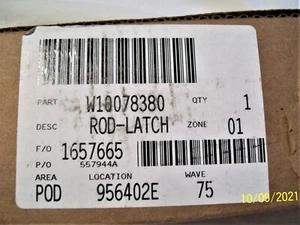 TOTALMENTE NUEVO WHIRLPOOL WFE525S0HS1 HORNO CERRADURA PUERTA BARRA DE PESTILLO W10078380 ENVÍO GRATUITO - Imagen 1 de 3