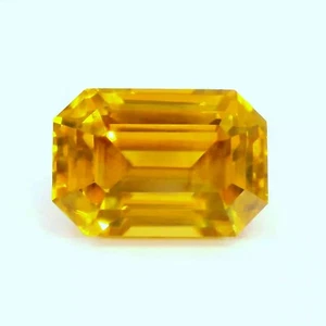 Piedra preciosa suelta amarilla de 7,60 quilates de circón natural CERTIFICADA -11X7mm de Sri Lanka - Imagen 1 de 6