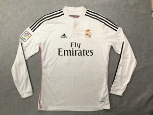 ADIDAS XL White CLIMACOOL REAL MADRID 14 CHICHARITO LONG SLEEVE SOCCER JERSEY